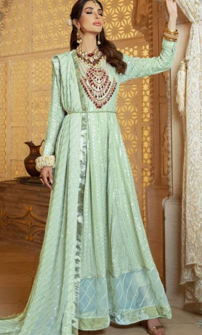 S 32 By Serene Embroidered Pakistani Gown Style Salwar Kameez